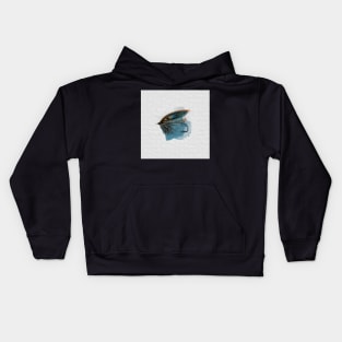 Black Salmon Fly No.11 Kids Hoodie